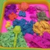 6 pounds three colors Kinetic Sand with three molds